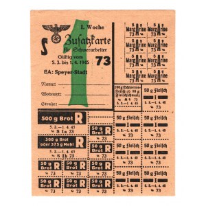 Germany - Third Reich Speyer Product Card 1945