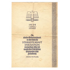 Germany - Third Reich Adolf Hitler Agitation Booklet 1939 -1940