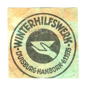 Germany - Third Reich Label of Winter Help 1935