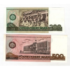 Germany - DDR 200-500 Deutsche Mark 1985