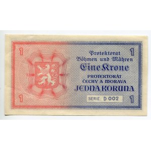 Bohemia & Moravia 1 Koruna 1940 (ND)