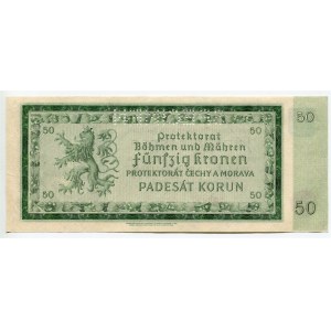 Bohemia & Moravia 50 Korun 1940 Specimen