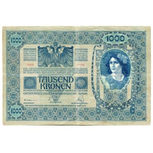 Czechoslovakia 1000 Korun 1919 (ND) Adhesive Stamp
