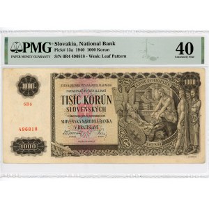 Slovakia 1000 Korun 1940 PMG 40