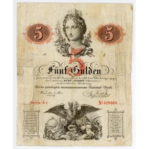 Austria 5 Gulden 1859