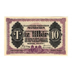 Austria - Hungary Nezsider Lager Notes WWI 10 Heller 1916