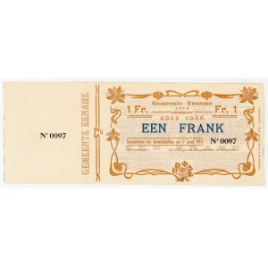 Belgium Eename 1 Franc 1914 Emergency Issue