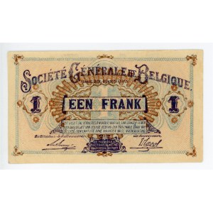 Belgium 1 Franc 1917