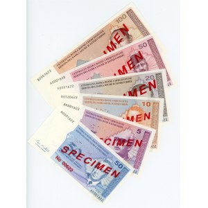 Bosnia & Herzegovina Lot of 6 Specimen Notes 1998 - 2002 (ND)