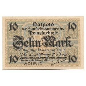 Memel 10 Mark 1922 Notgeld