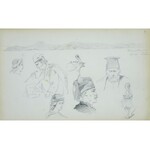 Stanisław Chlebowski (1835-1884), Szkice postaci z pejzażem w tle