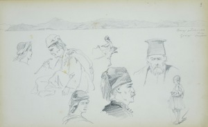 Stanisław Chlebowski (1835-1884), Szkice postaci z pejzażem w tle