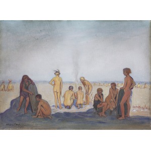 Wlastimil Hofman (1881-1970), Na plaży, [1932]