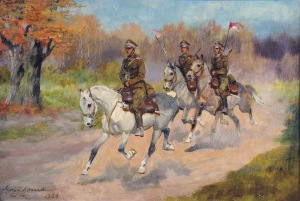 Jerzy Kossak (1886-1955), Ułani na koniach, [1930]