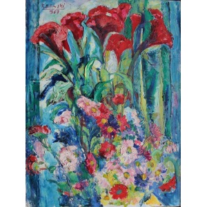 Roman Bilinski (1897-1981), Fiori misti (1967)