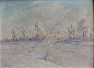 Karol Ende (1881-1962), Pejzaż zimowy