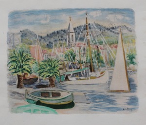 Mojżesz Kisling (1891-1953), Port (Ilustracja do: Jean Giono, Provence, Paris, 1954)