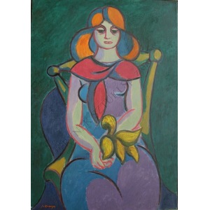 Janina Kraupe (1921-2016), Redhead (1955)