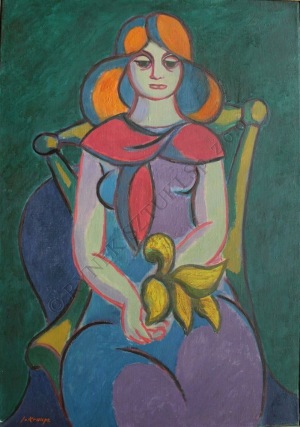 Janina Kraupe (1921-2016), Rudowłosa (1955)