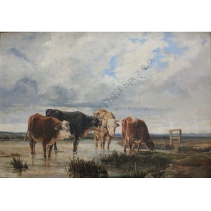 Hippolyte de Boug d'Orschwiller (1810-1868), Krowy przy wodopoju