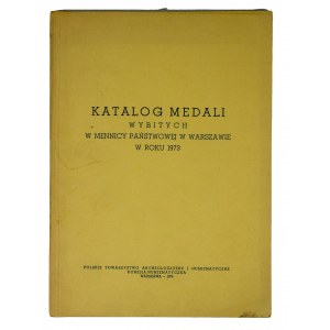 Katalog medali wybitych w Mennicy Państwowej w Warszawie w roku 1973