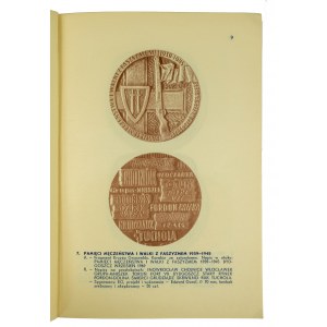 Katalog medali wybitych w Mennicy Państwowej w Warszawie w roku 1969