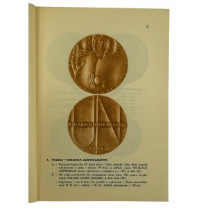 Katalog medali wybitych w Mennicy Państwowej w Warszawie w roku 1972