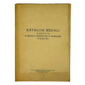 Katalog medali wybitych w Mennicy Państwowej w Warszawie w roku 1971