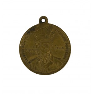 [POLSKA XIXw.] Medalik Pamiątka Bitwy Racławickiej 1794, mosiądz, 1894r.