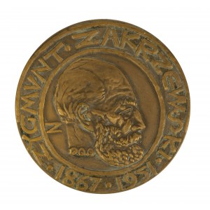 Medal Zygmunt Zakrzewski 1867-1951 Niestrudzonemu badaczowi numizmatyki Piastów, PTA, brąz
