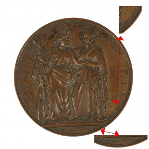 [POWSTANIE LISTOPADOWE] Medal Bohaterskiej Polsce, 1831r., sygnowany Barre