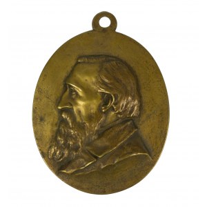 Plakieta / medal Józef Ignacy Kraszewski, rozmiar 13 x 15,5cm