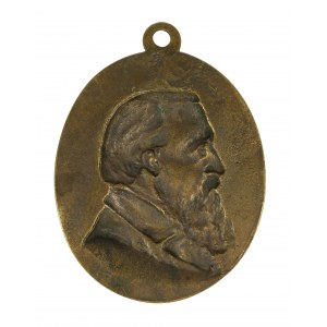 Plakieta / medal Józef Ignacy Kraszewski, rozmiar 13 x 15,5cm