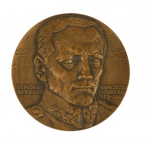 Medal Generał Brygady Franciszek Kleeberg 1888 - 1941, sygnowany J. Jarnuszkiewicz