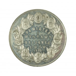 Medal PAMIĄTKA Z WYSTAWY KRAJOWEJ LWÓW 1894, sygnowany A. Schindler [47]