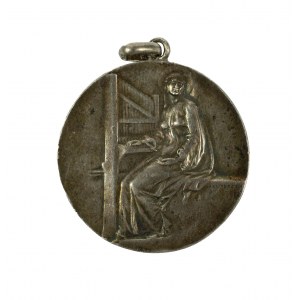 Medalik [srebro] , sygnowany van Perck H. [50]