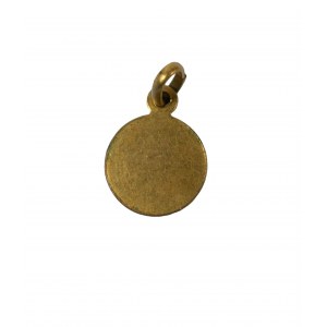 Medalik św. Hubert, złocony z emalią [112]