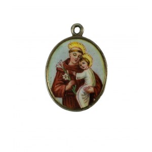 Medalik św. Antoni [srebro + emalia] [21]