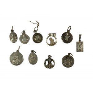 Medaliki [srebro], 10 sztuk, różne wzory i motywy [5]