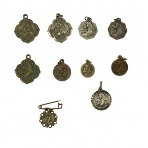 Medaliki, św. Antoni, 10 sztuk, różne wzory [94]