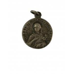 Medalik, św. Filomena, patronnka Żywego Różańca, sygnowany [63]