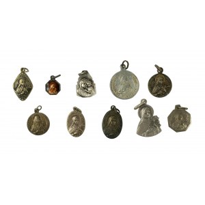 Medaliki, św. Teresa, patronka Francji, patronka misji katolickich, różne wzory, 10 sztuk [95]