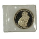 Medal [srebro - p.925] dwujęzyczny polsko-niemiecki SOLIDARNOŚĆ / Bratnia pomoc dla Polaków UNC