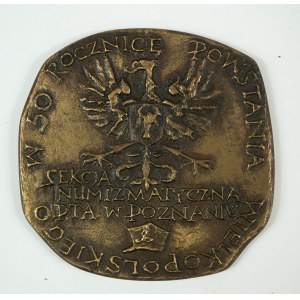 Medal W 50 rocznicę Powstania Wielkopolskiego, sekcja numizmatyczna PTA w Poznaniu, 1968r.