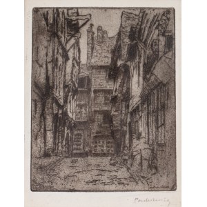 Józef Pankiewicz (1866 Lublin - 1940 Marsylia), Rue de la Boucherie w Caudebec en Caux