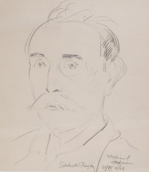 Wlastimil Hofman (1881 Praga - 1970 Szklarska Poręba), Autoportret, 1948 r.