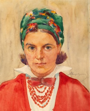 Aleksander Augustynowicz (1865 Iskrzynia - 1944 Warszawa), Portret dziewczyny