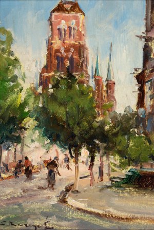 Eugeniusz Dzierzencki (1905 Warszawa - 1990 Sopot), Gdańsk. Kościół Mariacki