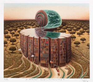 Jacek Yerka (ur. 1952 Toruń), Amont biblioteczny