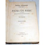 PAWIŃSKI- POLSKA XVI -go WIEKU wyd. 1883